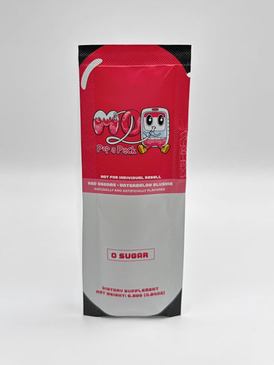 M2O Pop A Pack™ – Red Dreams Electrolyte Drink Mix (Watermelon Slushie) | Zero Sugar | Hydration & Recovery