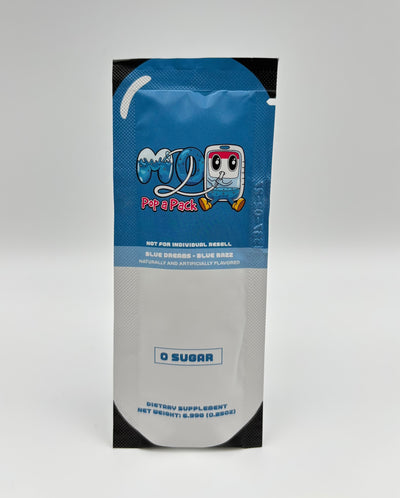 M2O Pop A Pack™ – Blue Dreams Electrolyte Drink Mix (Blue Razz) | Zero Sugar | Hydration & Recovery